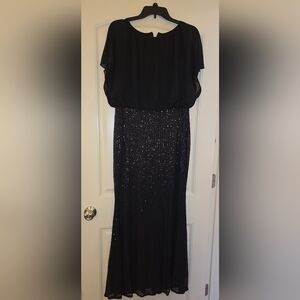 SHEIN Black Sequin Gown Size XL Never Worn